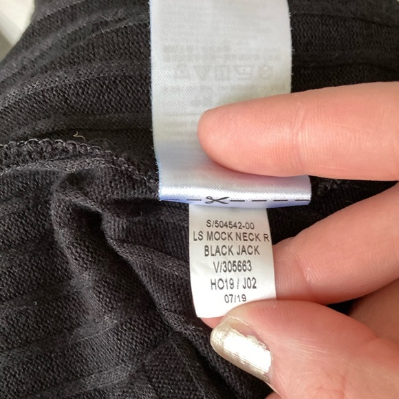 Old Navy Black Ribbed Mock Neck Sweater Dress - Picture 8 of 8